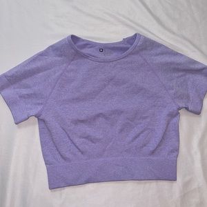 Medium workout crop top purple